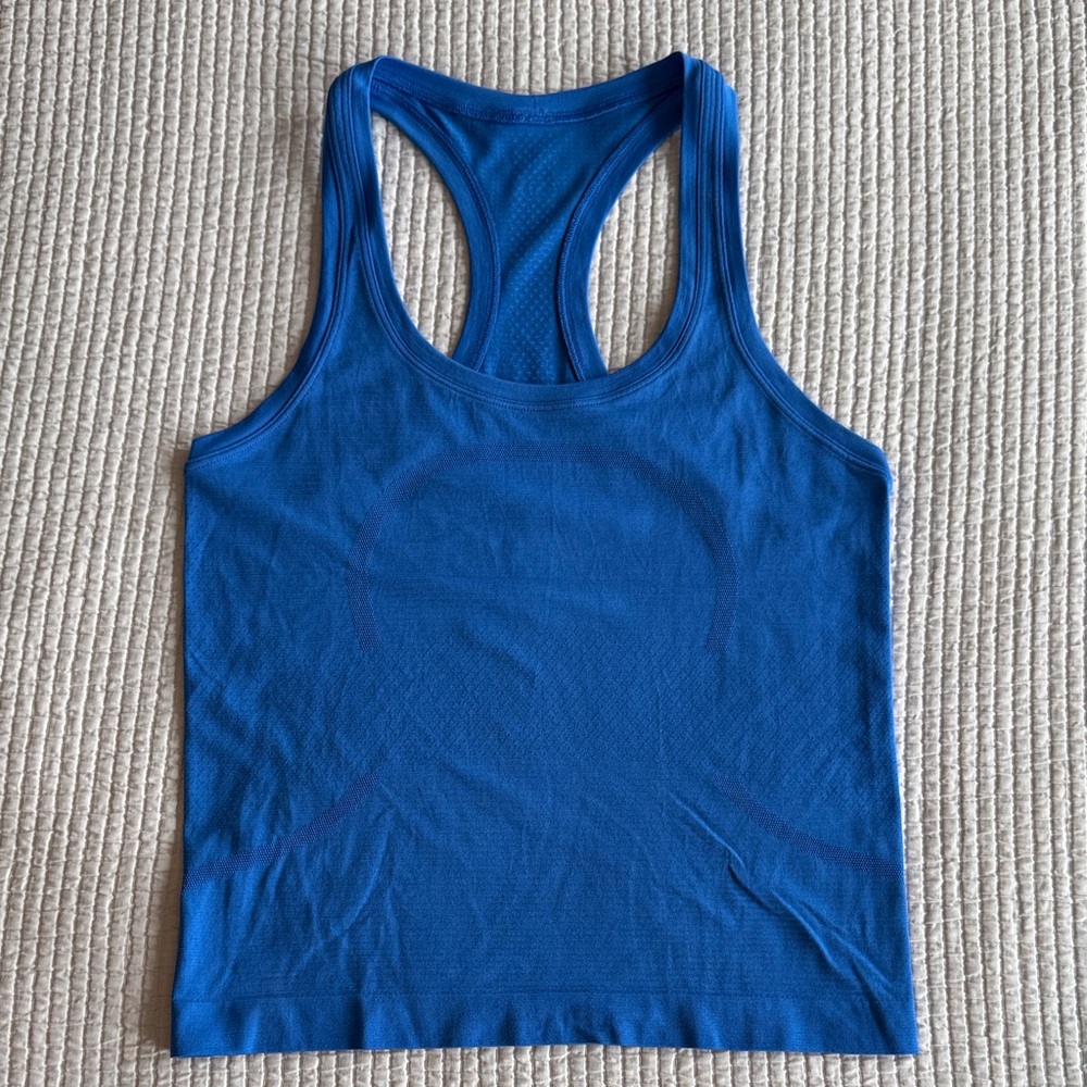 lululemon athletica Swiftly Tech Bright Blue Racerback Performance Tank